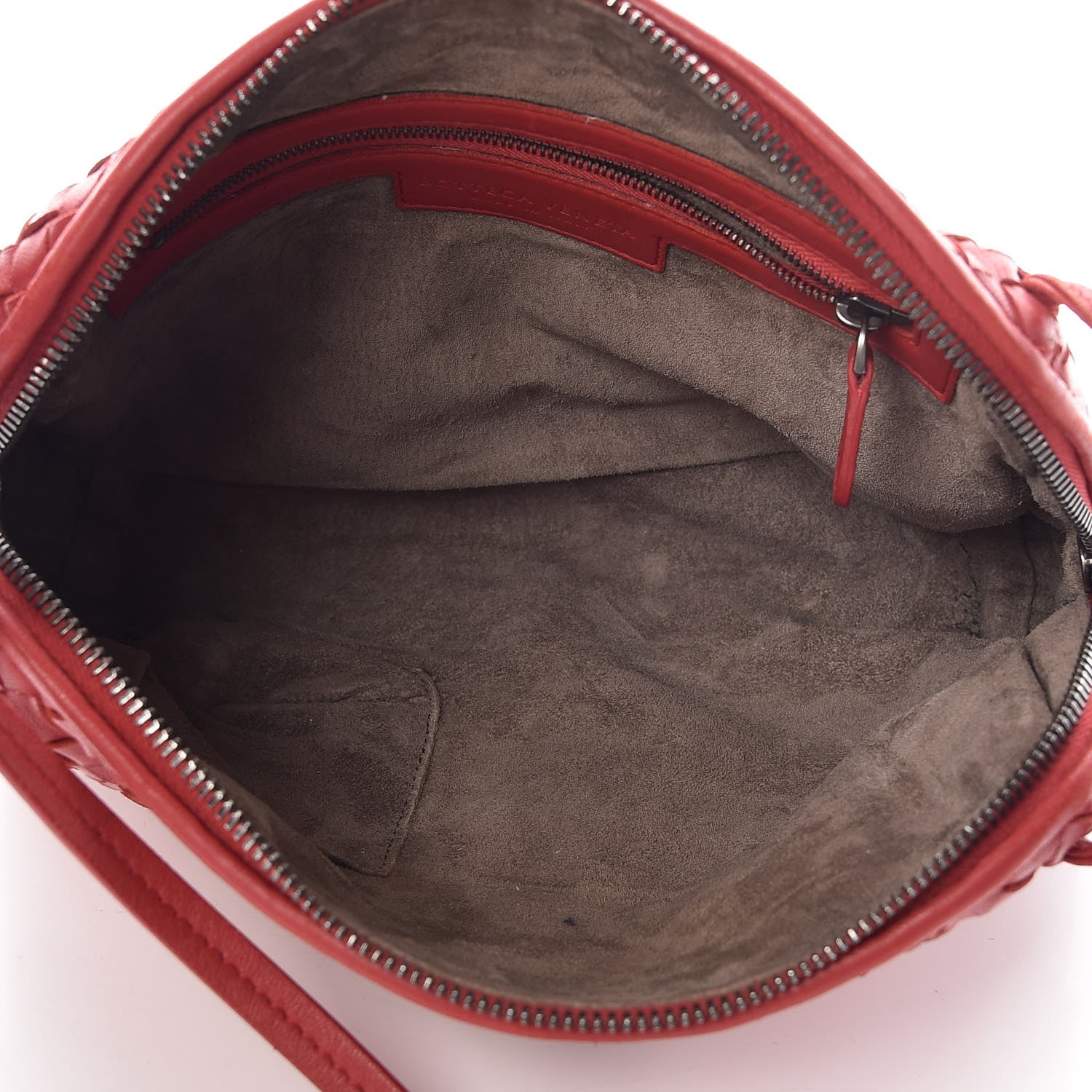 Bottega Veneta Nappa Intrecciato Nodini Crossbody Messenger Red 7 of 29