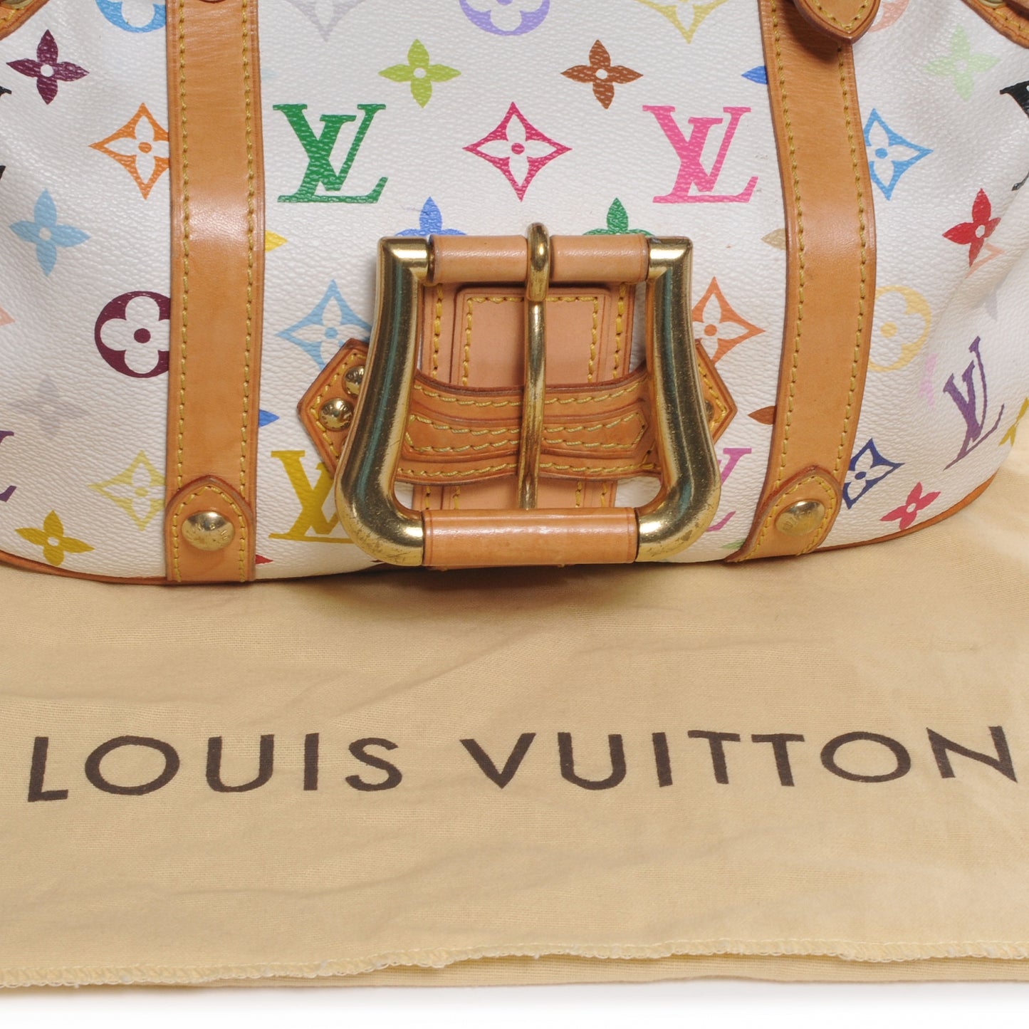 Monogram Multicolor Theda GM White