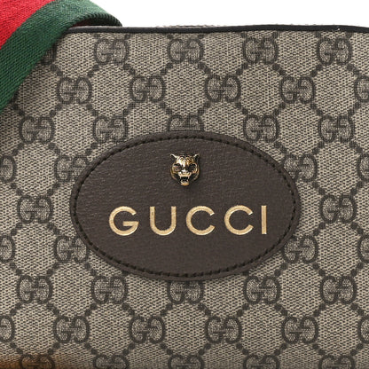 Gucci GG Supreme Monogram Web Neo Vintage Shoulder Bag Beige New Acero Crop 9 of 12