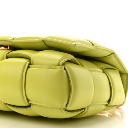 Bottega Veneta Lambskin Maxi Intreccio Padded Chain Cassette Crossbody Bag Seagrass 10 of 10
