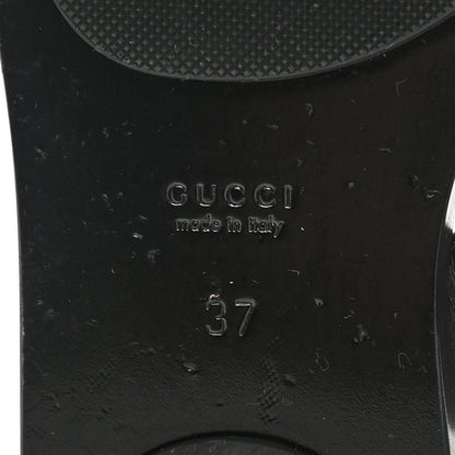 Gucci Calfskin GG Marmont Thong Sandals 37 Black 9 of 11