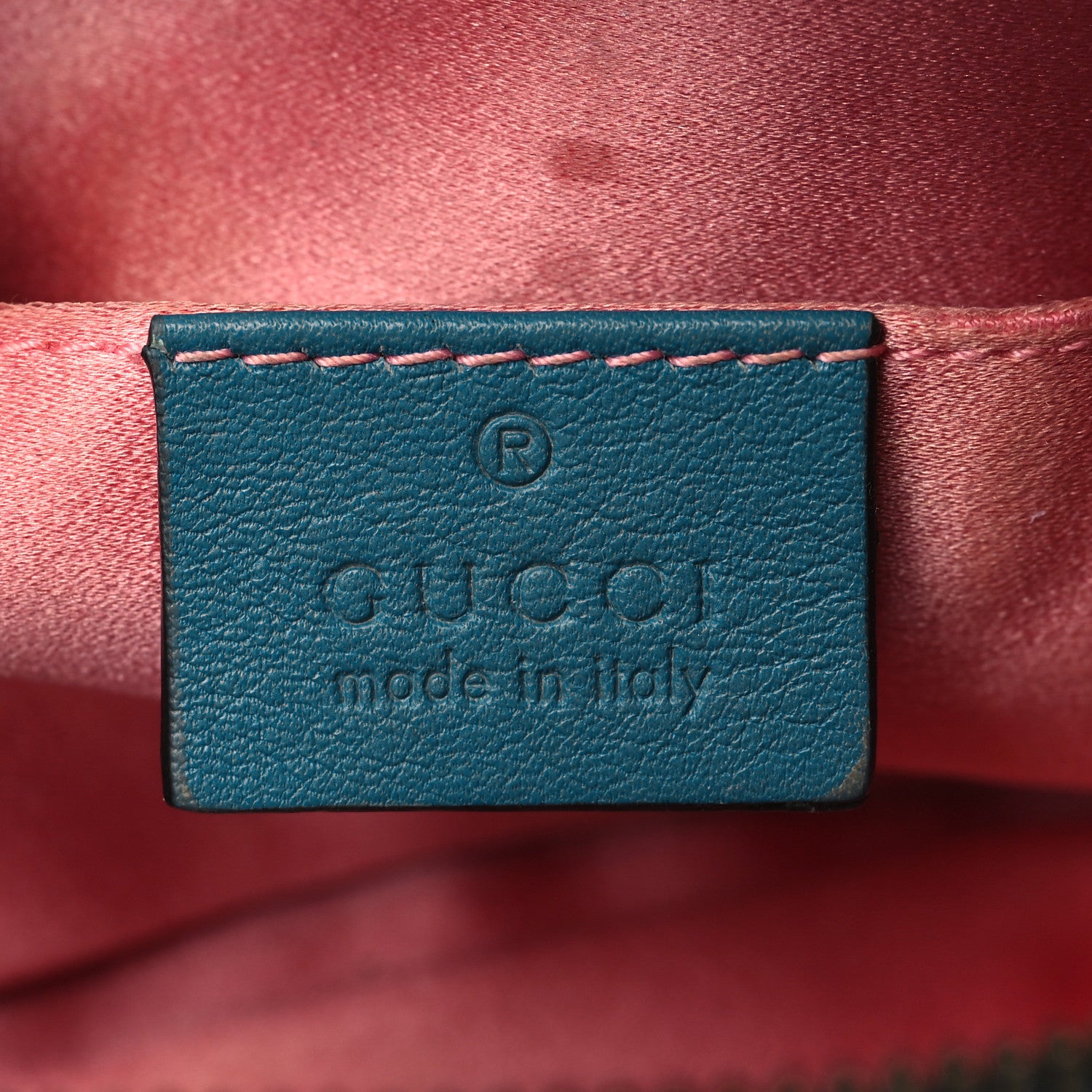 Gucci Velvet Matelasse GG Marmont Belt Bag 75 30 Pavone Cyan 6 of 10