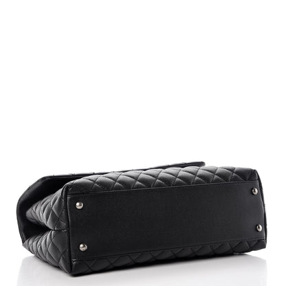 Chanel Caviar Quilted Medium Coco Handle Flap Black 4 of 8