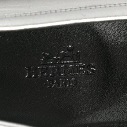 Hermes Metallic Goatskin Paris Loafers 37.5 Gris Argente 8 of 10
