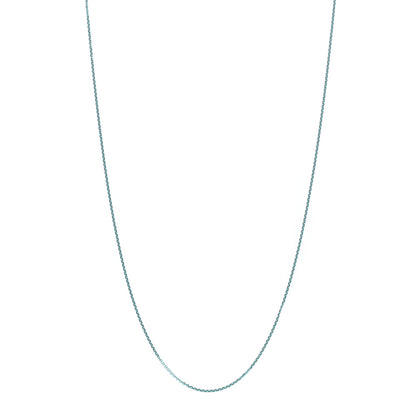 Tiffany Sterling Silver Enamel 1.75mm Chain Necklace 30" Blue 1 of 5