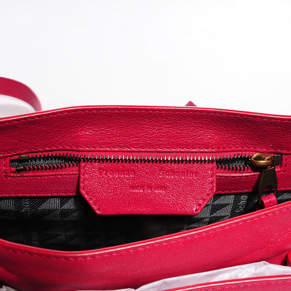 Proenza Schouler Lambskin PS1 Mini Pouch Messenger Bag Raspberry 7 of 11