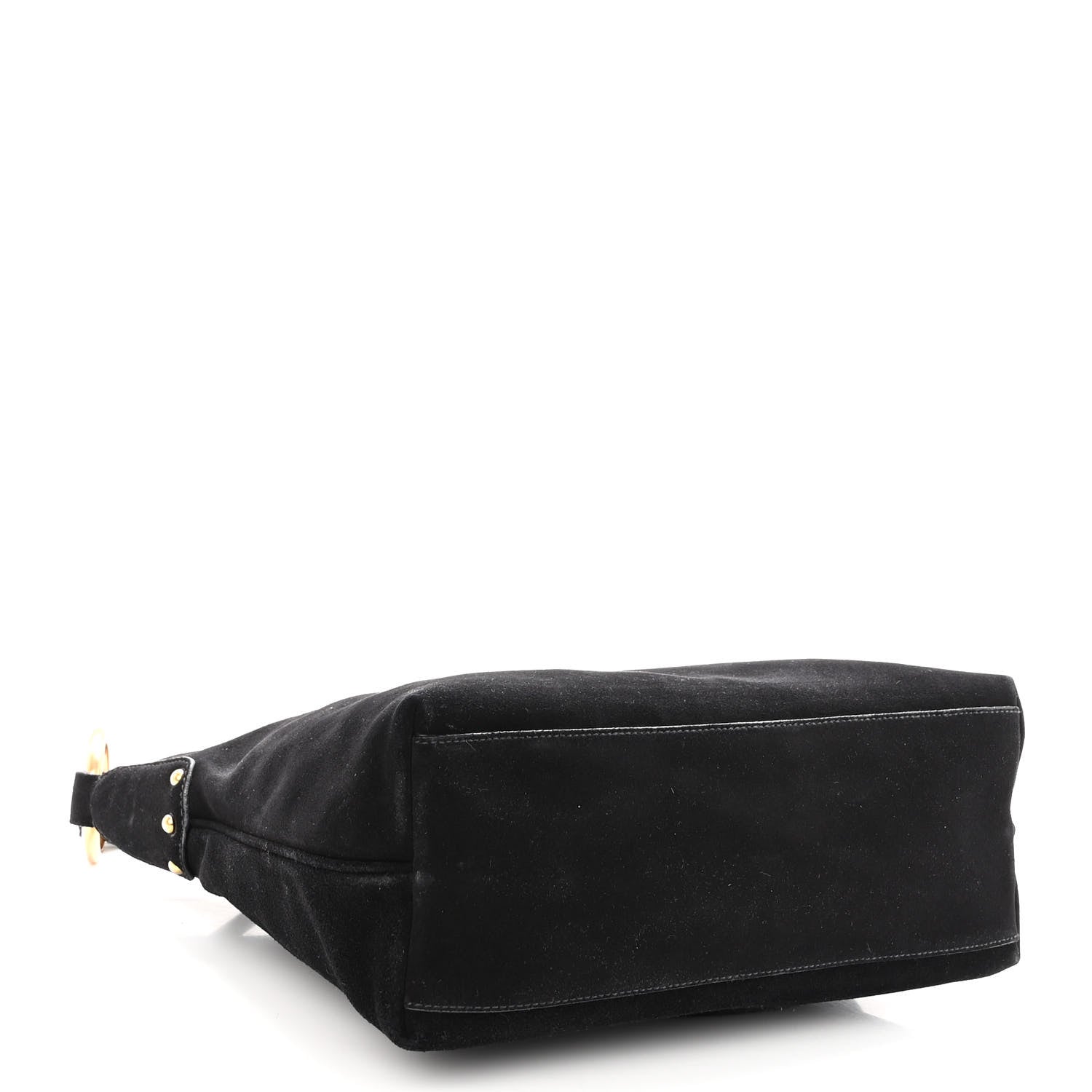 Prada Scamosciato Suede Shoulder Bag Black 16 of 19