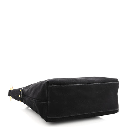 Prada Scamosciato Suede Shoulder Bag Black 16 of 19