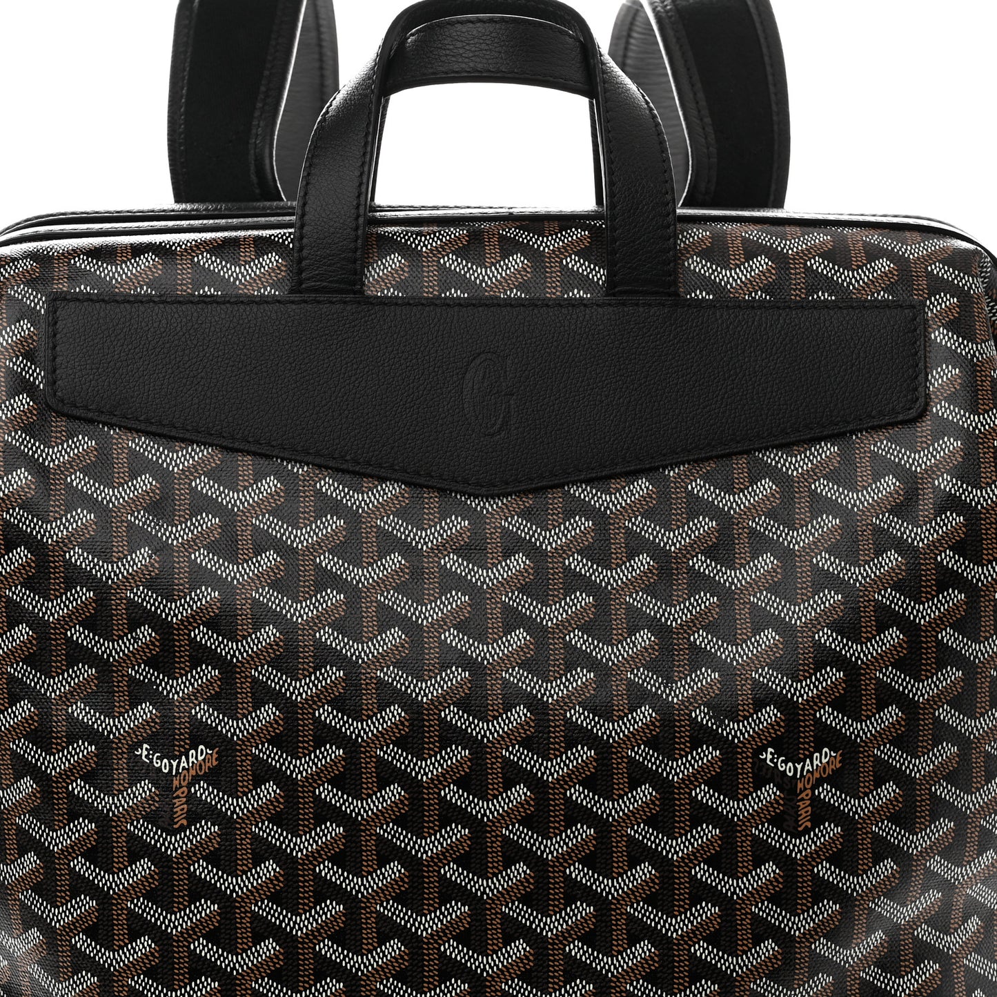 Goyardine Calfskin Cisalpin Backpack Black