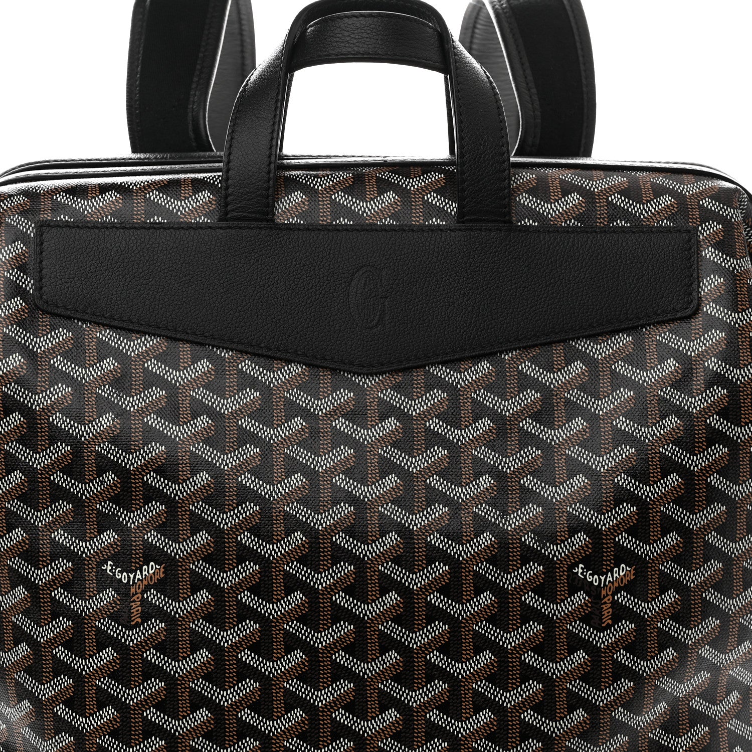 Goyard Goyardine Calfskin Cisalpin Backpack Black 6 of 8