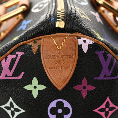 Louis Vuitton Monogram Multicolor Speedy 30 Black 6 of 12