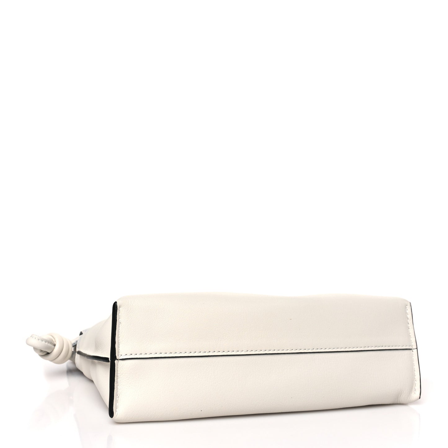Calfskin Mini Flamenco Knot Clutch Angora