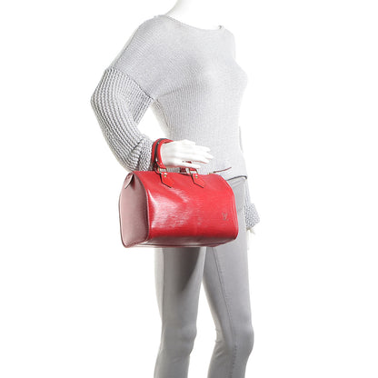 Louis Vuitton Epi Speedy 25 Rouge 2 of 7