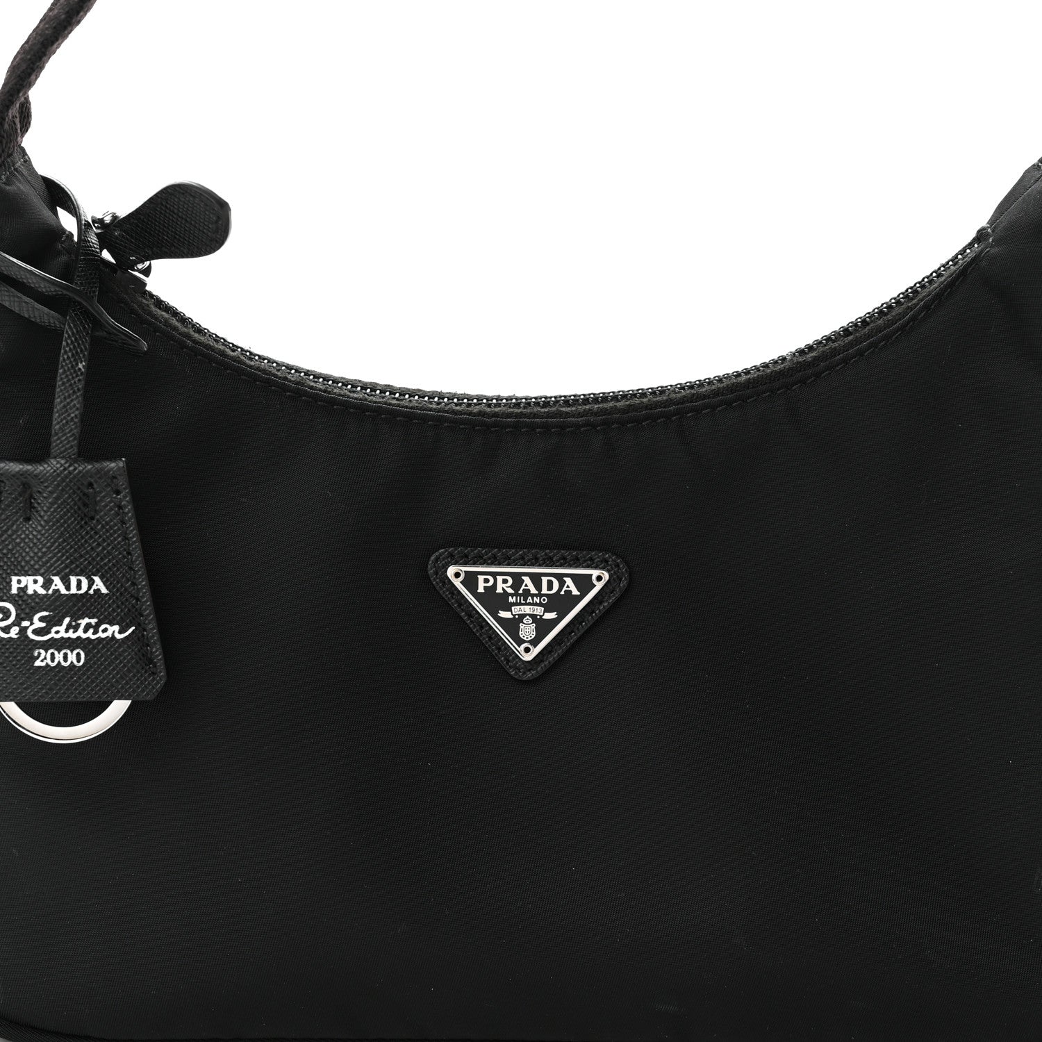 Prada Tessuto Nylon Mini Re-Edition 2000 Bag Black 8 of 10