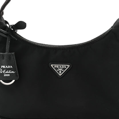 Prada Tessuto Nylon Mini Re-Edition 2000 Bag Black 8 of 10