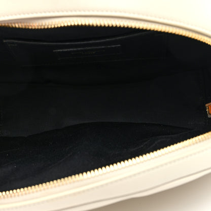 Saint Laurent Calfskin Quilted Demie Lune Shoulder Bag Crema Soft 5 of 8
