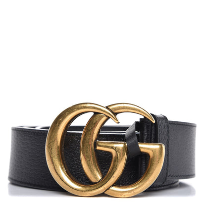 Gucci Textured Calfskin Double G 40mm Belt 90 36 Black 1 of 7