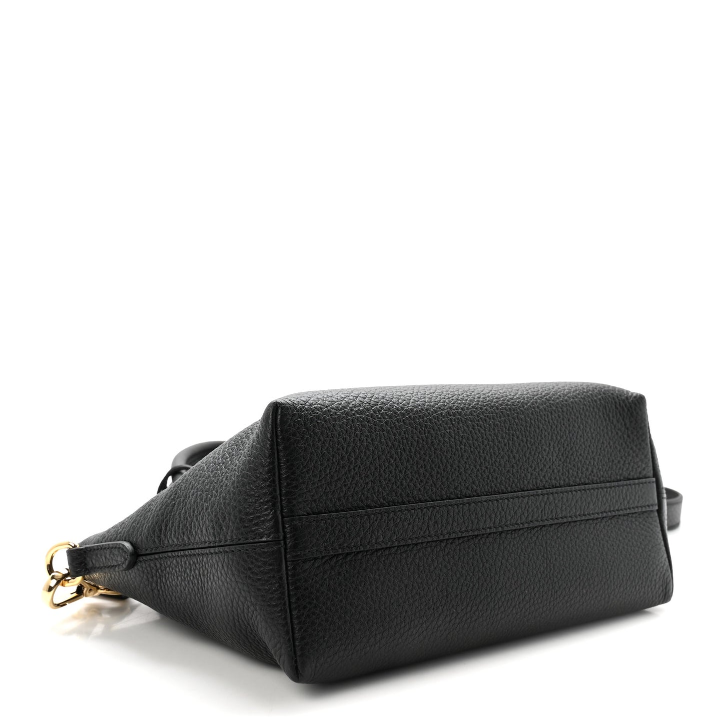 Vitello Daino Small Tote Black