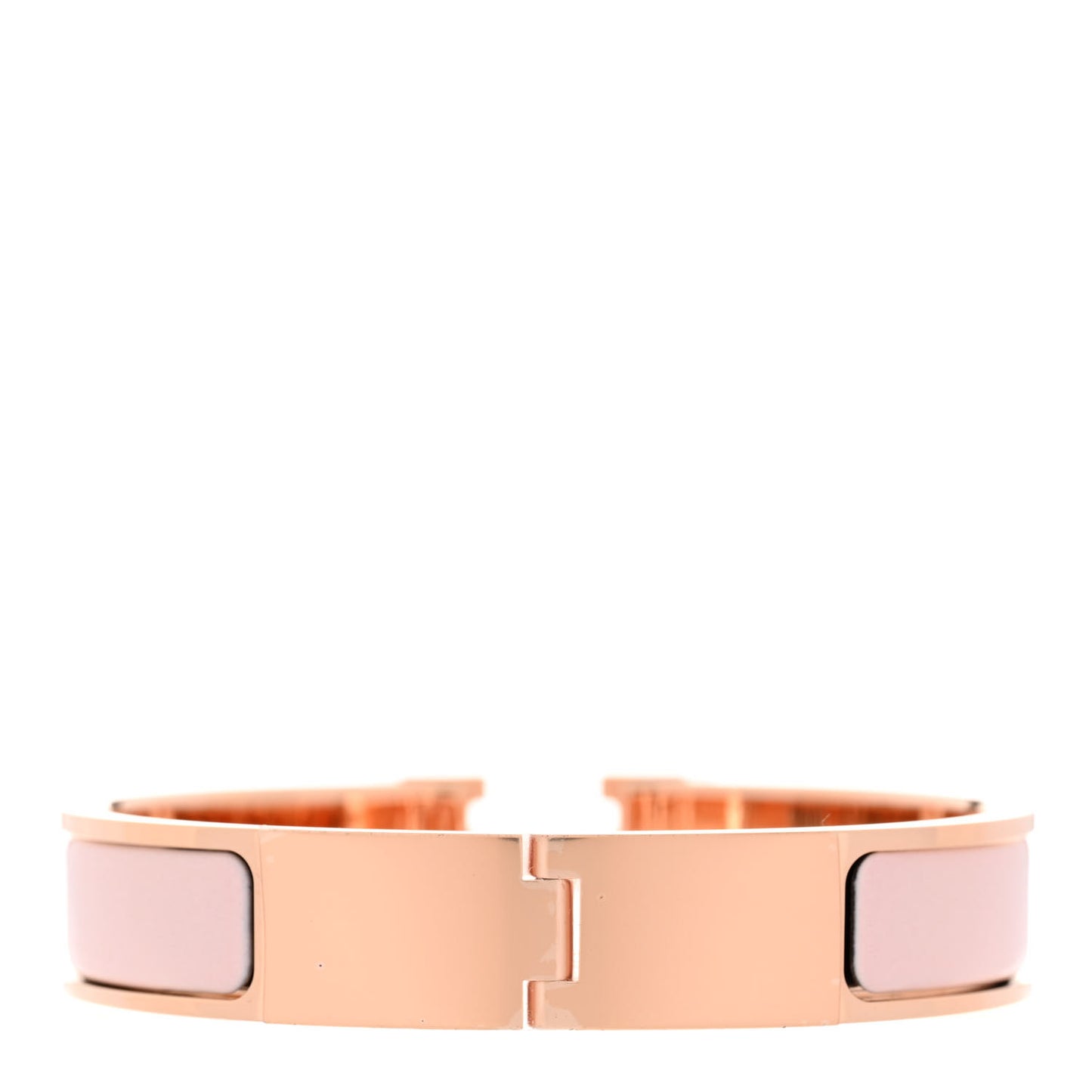 Enamel Narrow Clic Clac H Bracelet PM Rose Candeur