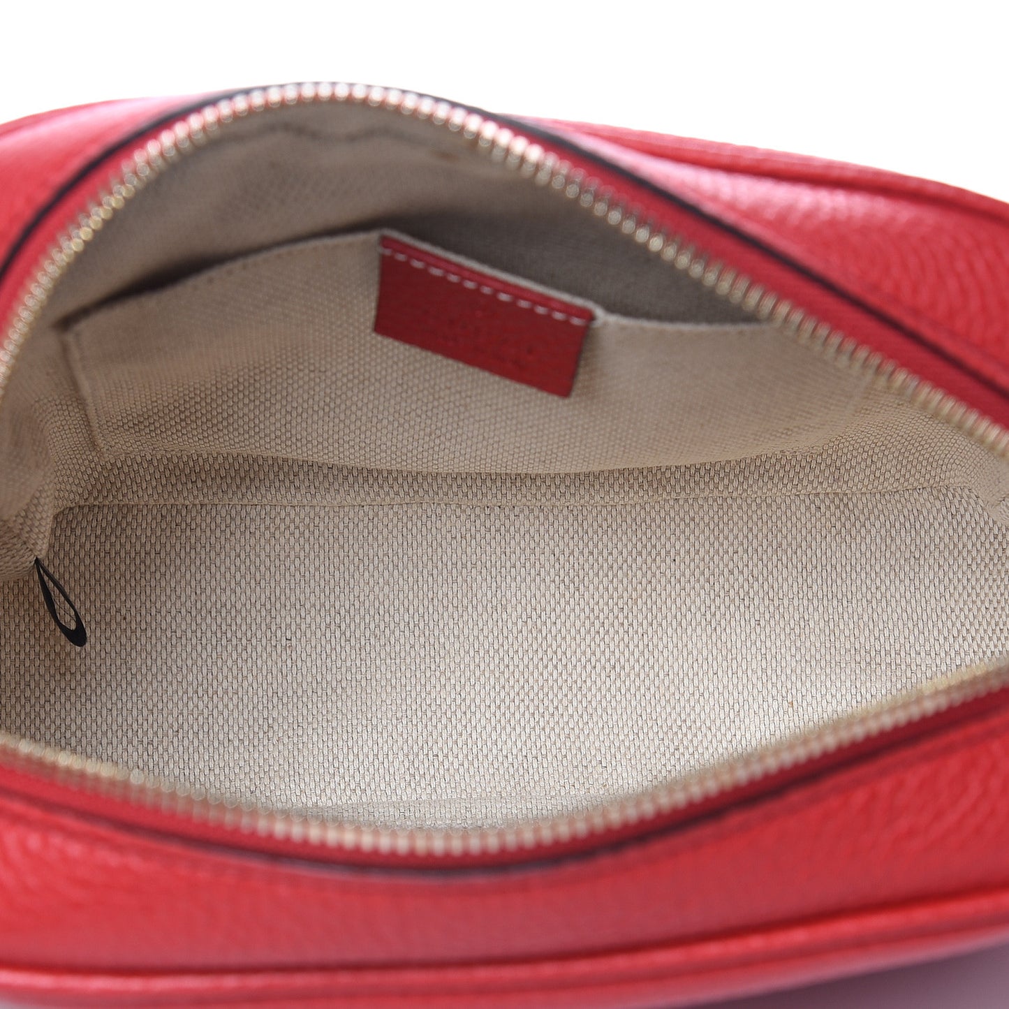 Pebbled Calfskin Small Soho Disco Bag Tabasco Red