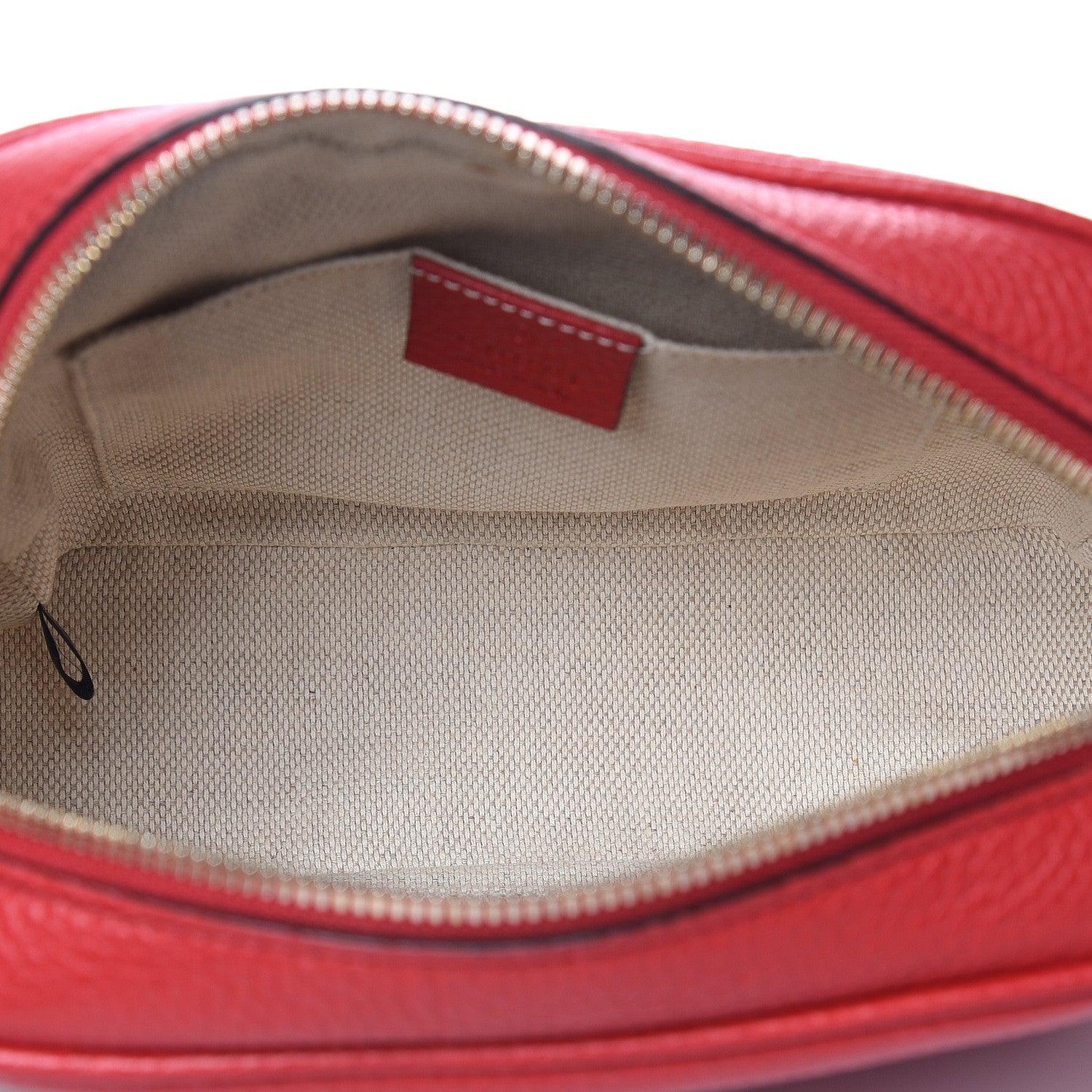 Gucci Pebbled Calfskin Small Soho Disco Bag Tabasco Red 5 of 11