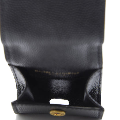 Saint Laurent Grain De Poudre Monogram Airpods Case Black 5 of 6