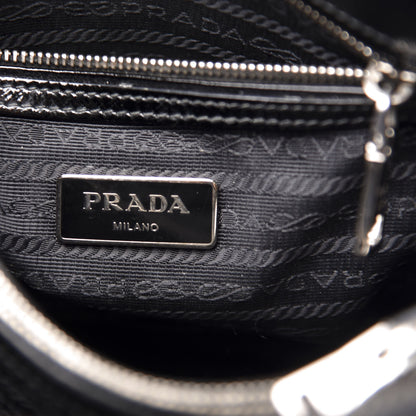 Prada Saffiano Vernice Small Promenade Tote Black 8 of 10