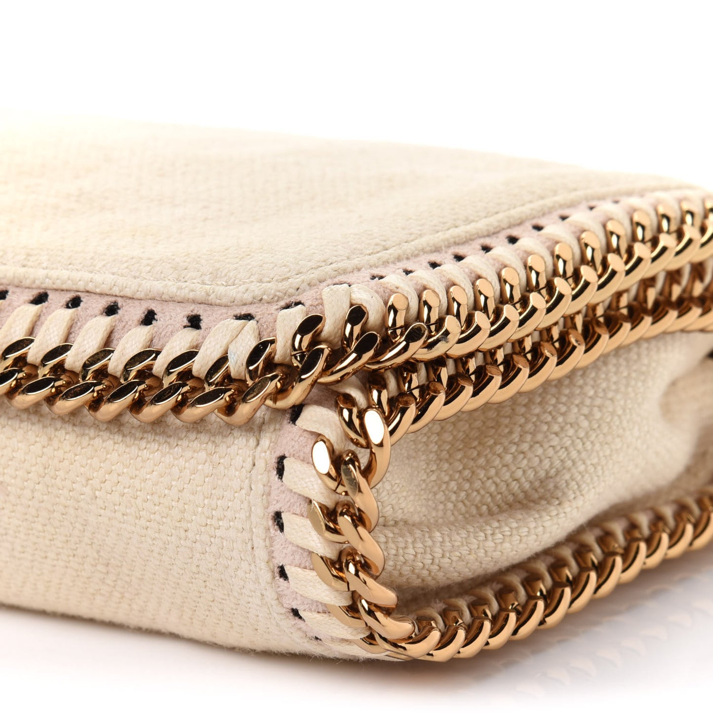 Linen Falabella Crossbody Pure White