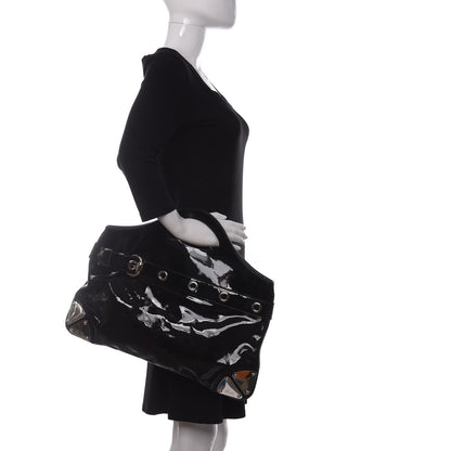 Gucci Patent Romy Medium Tote Black 2 of 9