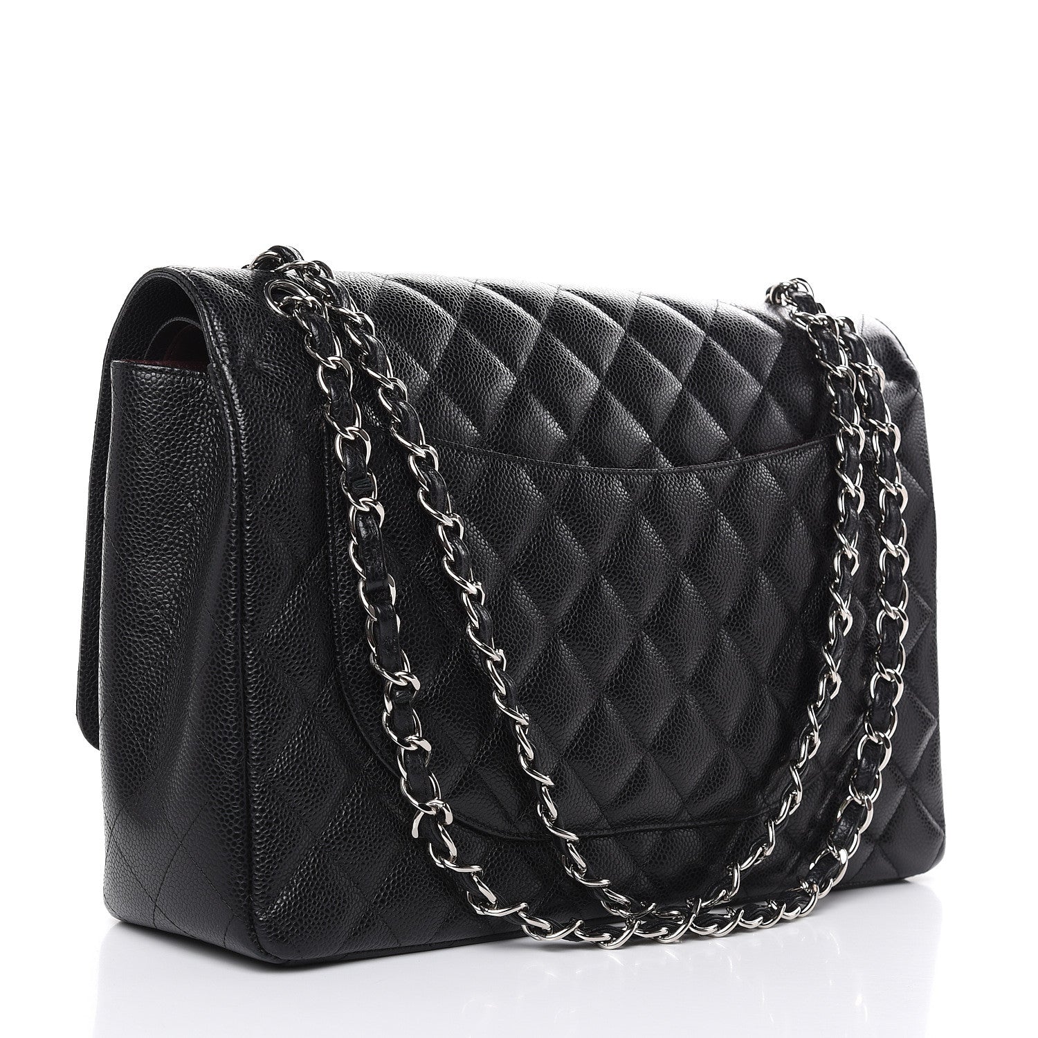 Chanel Caviar Quilted Maxi Double Flap Black 3 of 12