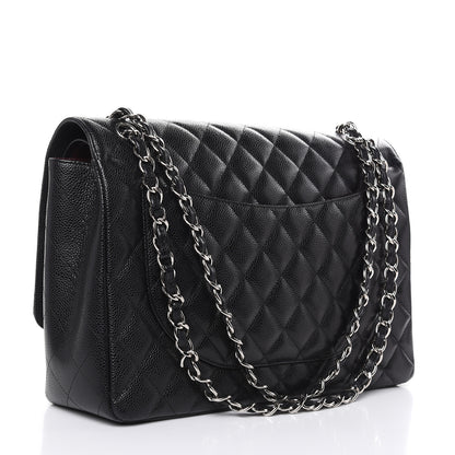 Chanel Caviar Quilted Maxi Double Flap Black 3 of 12