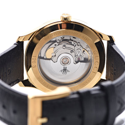 Gucci Stainless Steel Calfskin 40mm G-Timeless Eryx Automatic Watch Gold 5 of 9