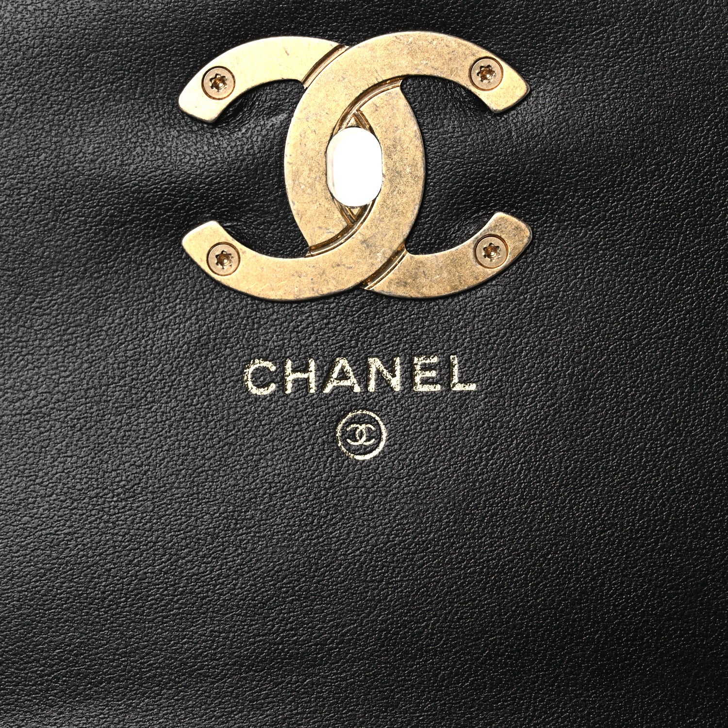 Chanel Caviar Quilted Camellia Clutch With Chain Black 6 of 13