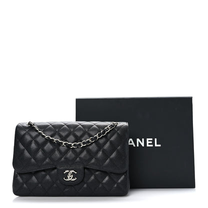 Chanel Caviar Quilted Jumbo Double Flap Black 10 of 10
