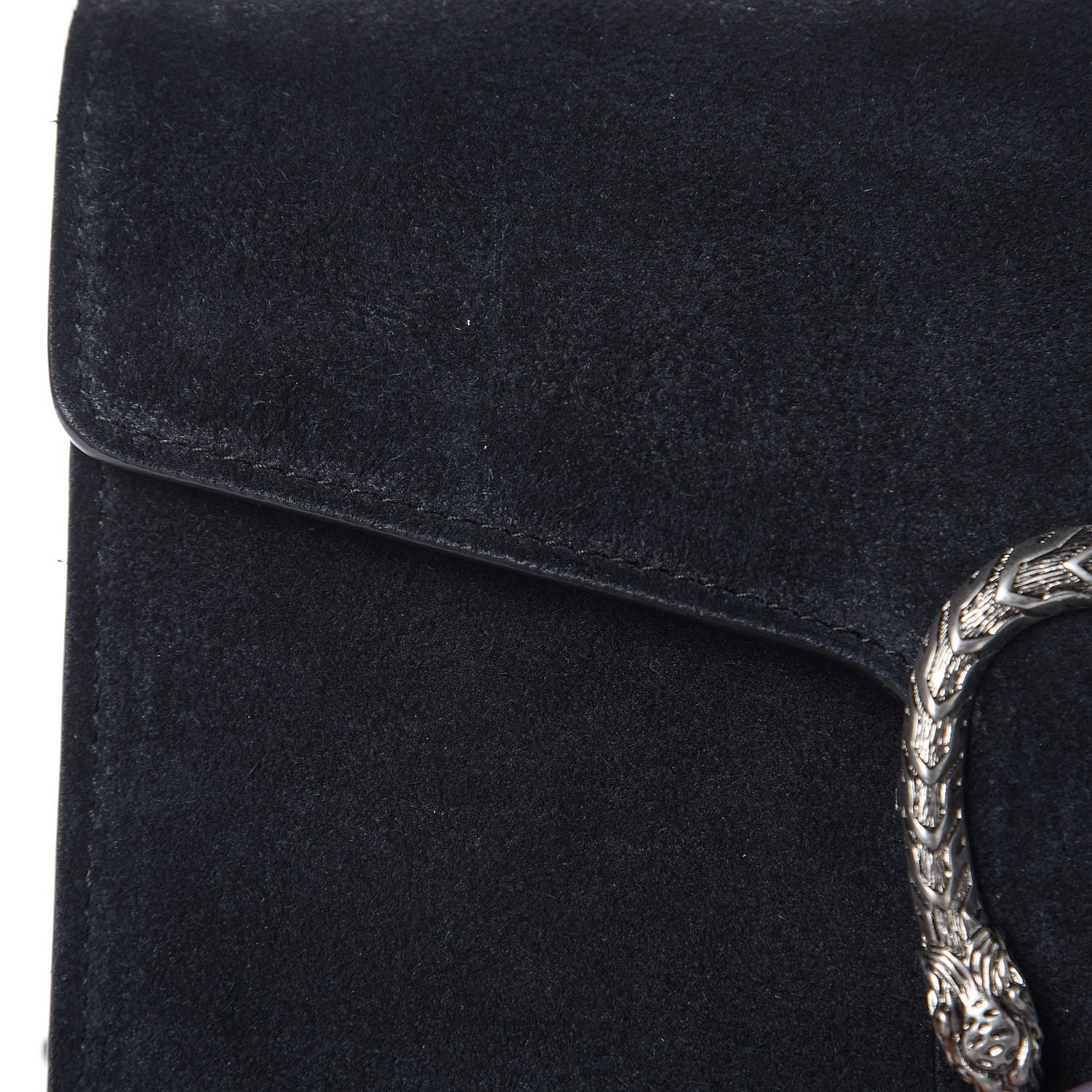 Gucci Suede Mini Dionysus Chain Wallet Black 12 of 12