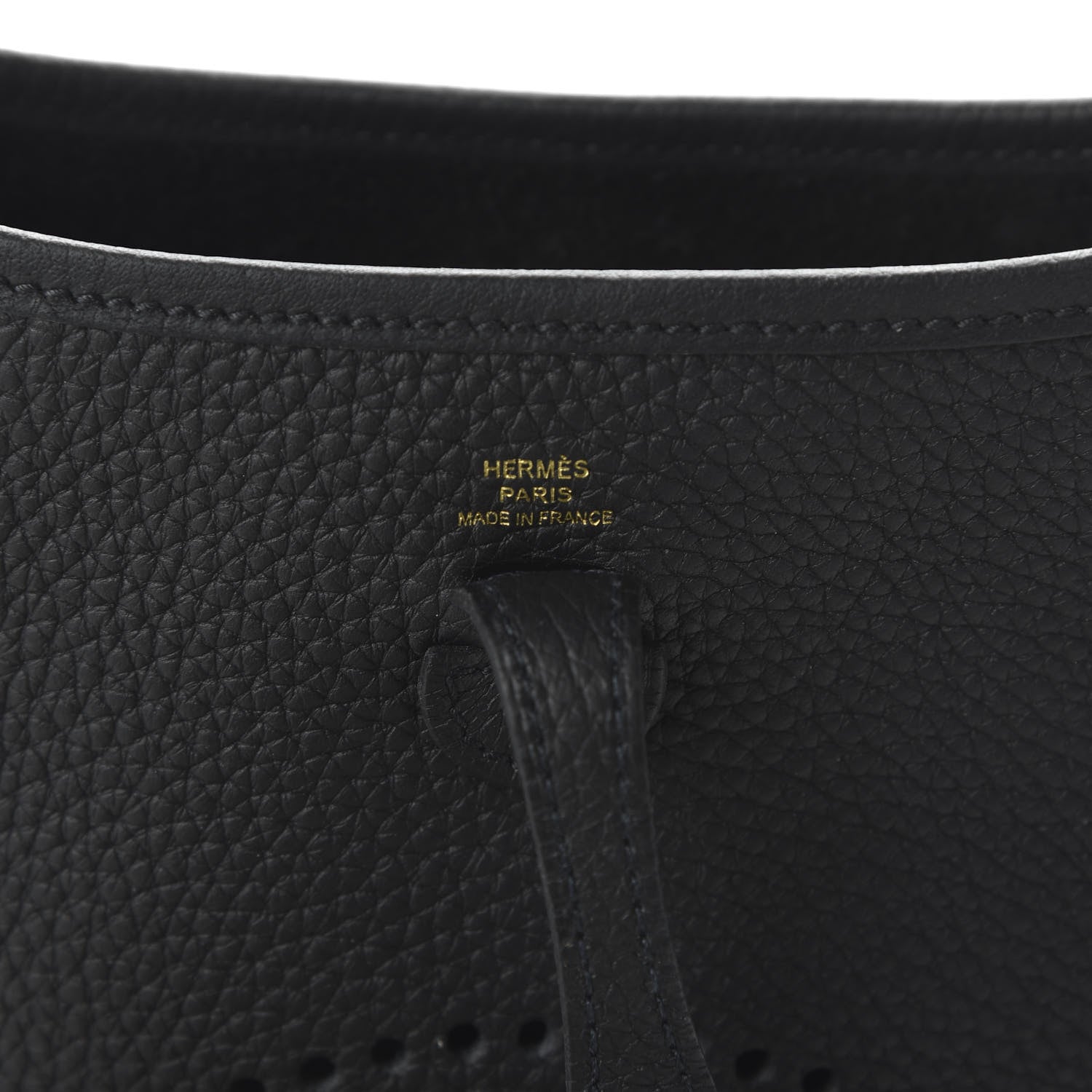 Hermes Taurillon Clemence Evelyne TPM Black 8 of 10