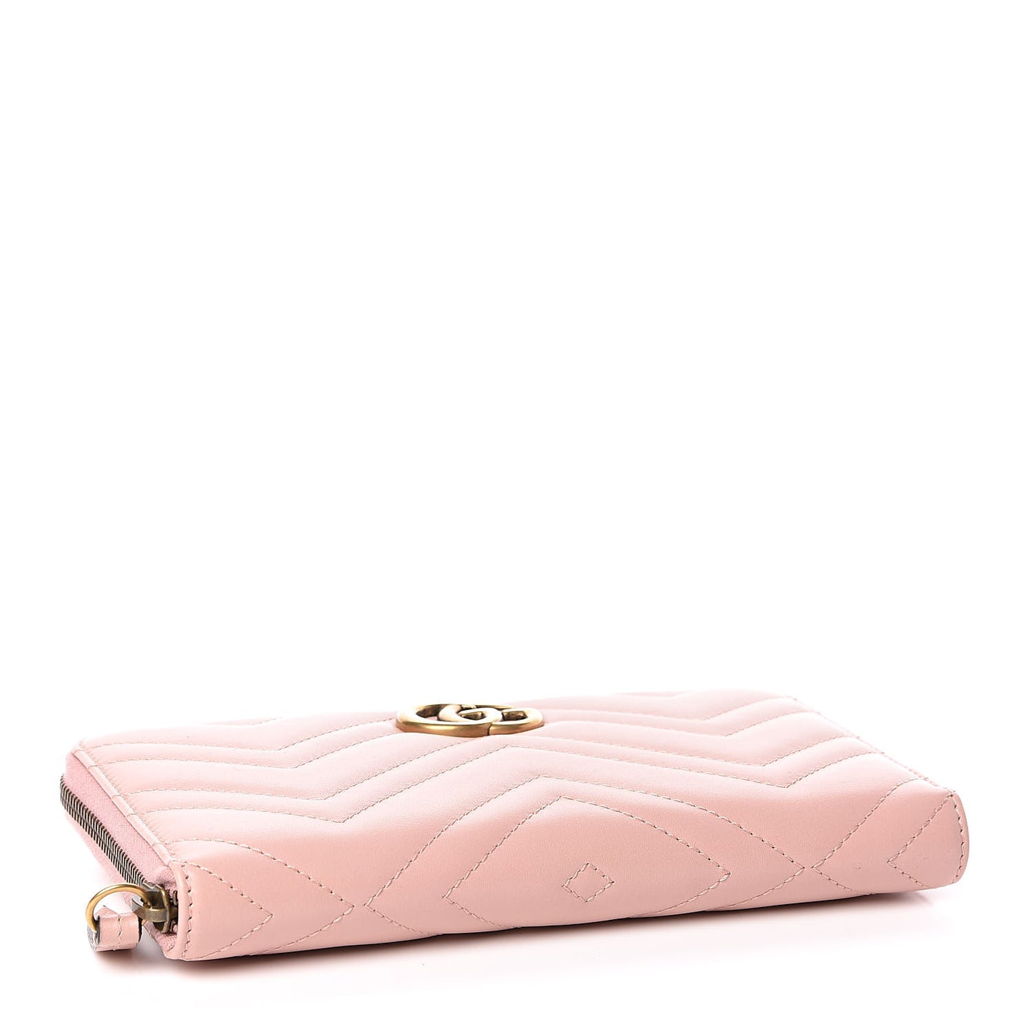 Calfskin Matelasse GG Marmont Zip Around Organizer Wallet Perfect Pink