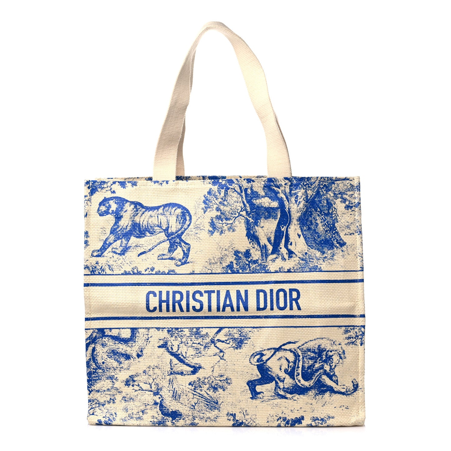 Straw Dioriviera Tote Beige