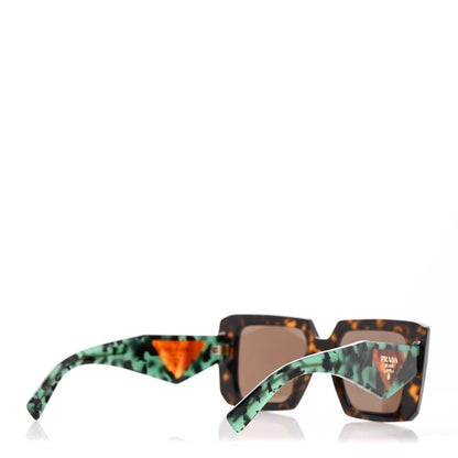 Prada Acetate Symbole Sunglasses SPR 23Y Red Tortoise 4 of 8