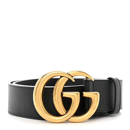 Gucci Calfskin Double G 40mm Belt 90 36 Black 1 of 5