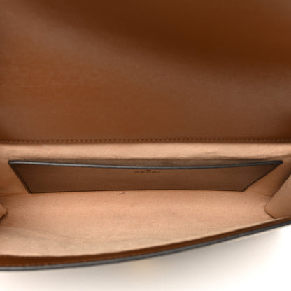 Gucci GG Supreme Monogram Azalea Calfskin Web Small Horsebit 1955 Crossbody Bag Beige Ebony Brown Sugar 6 of 11