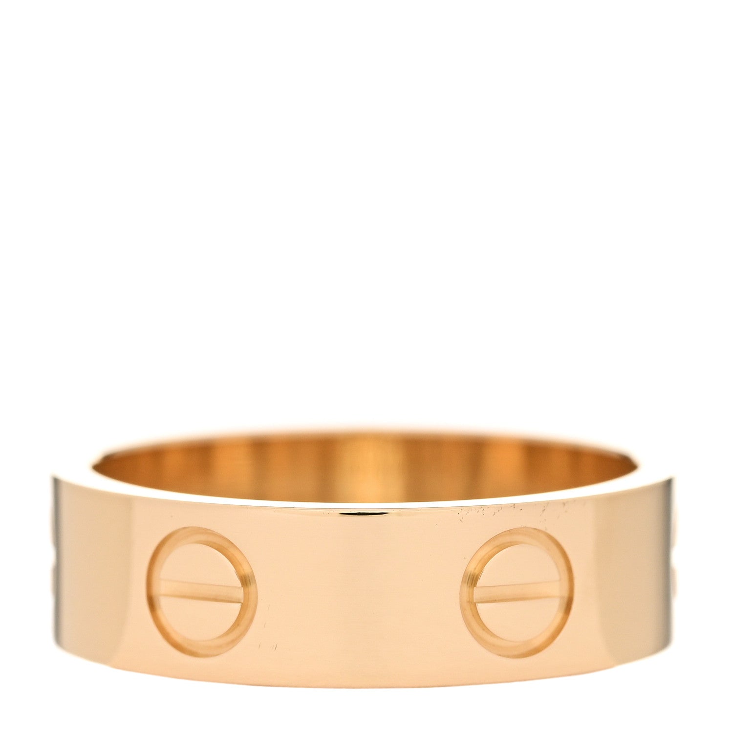 Cartier 18K Yellow Gold 5.5mm LOVE Ring 53 6.5 3 of 5