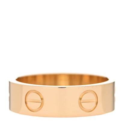 Cartier 18K Yellow Gold 5.5mm LOVE Ring 53 6.5 3 of 5