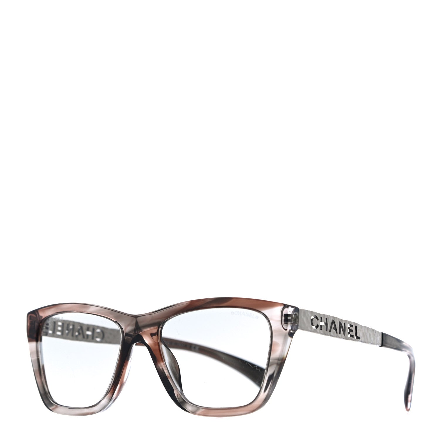 Chanel Acetate Metal Rectangle Sunglasses 5442 Tortoise 1 of 8
