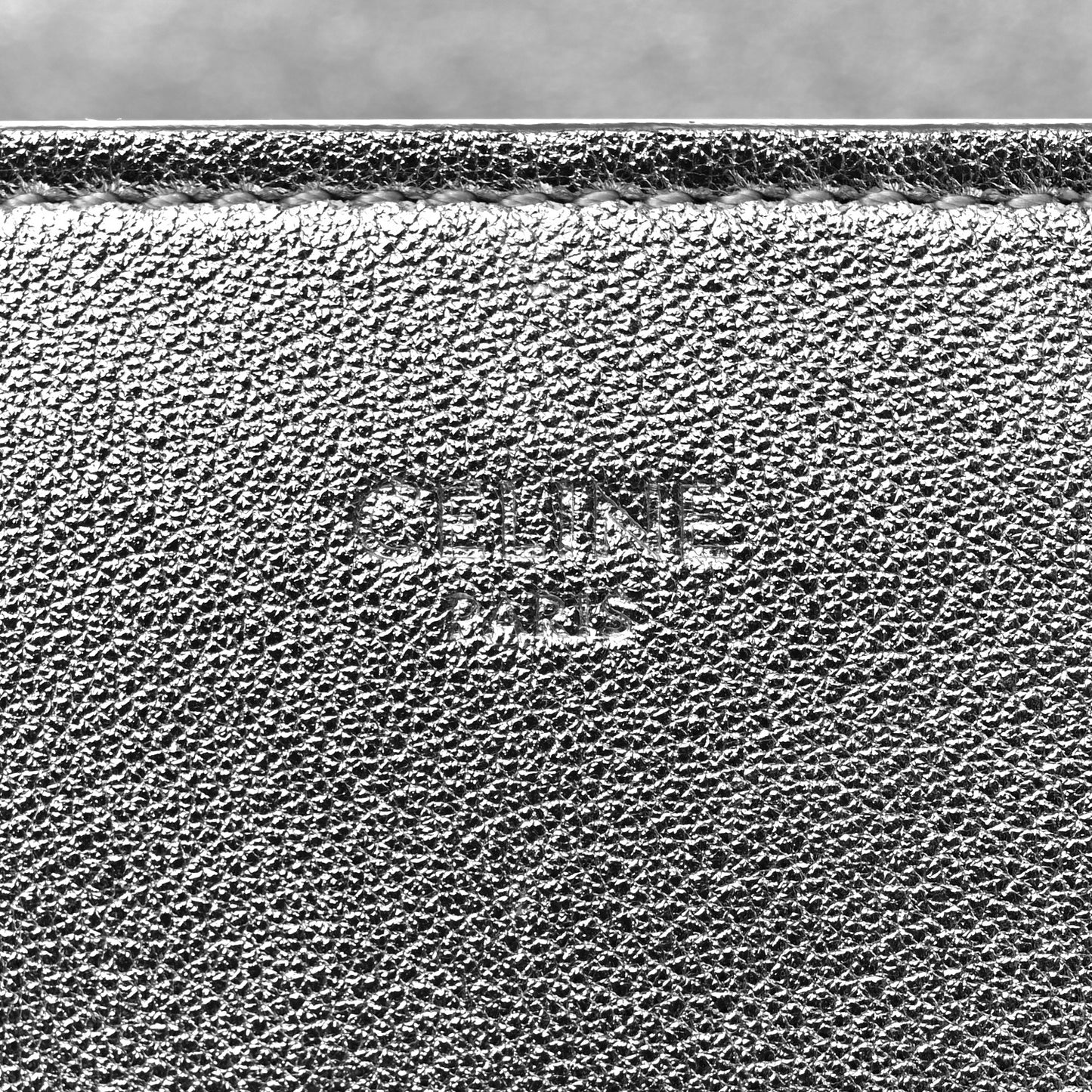 Laminated Lambskin Micro Luggage Silver
