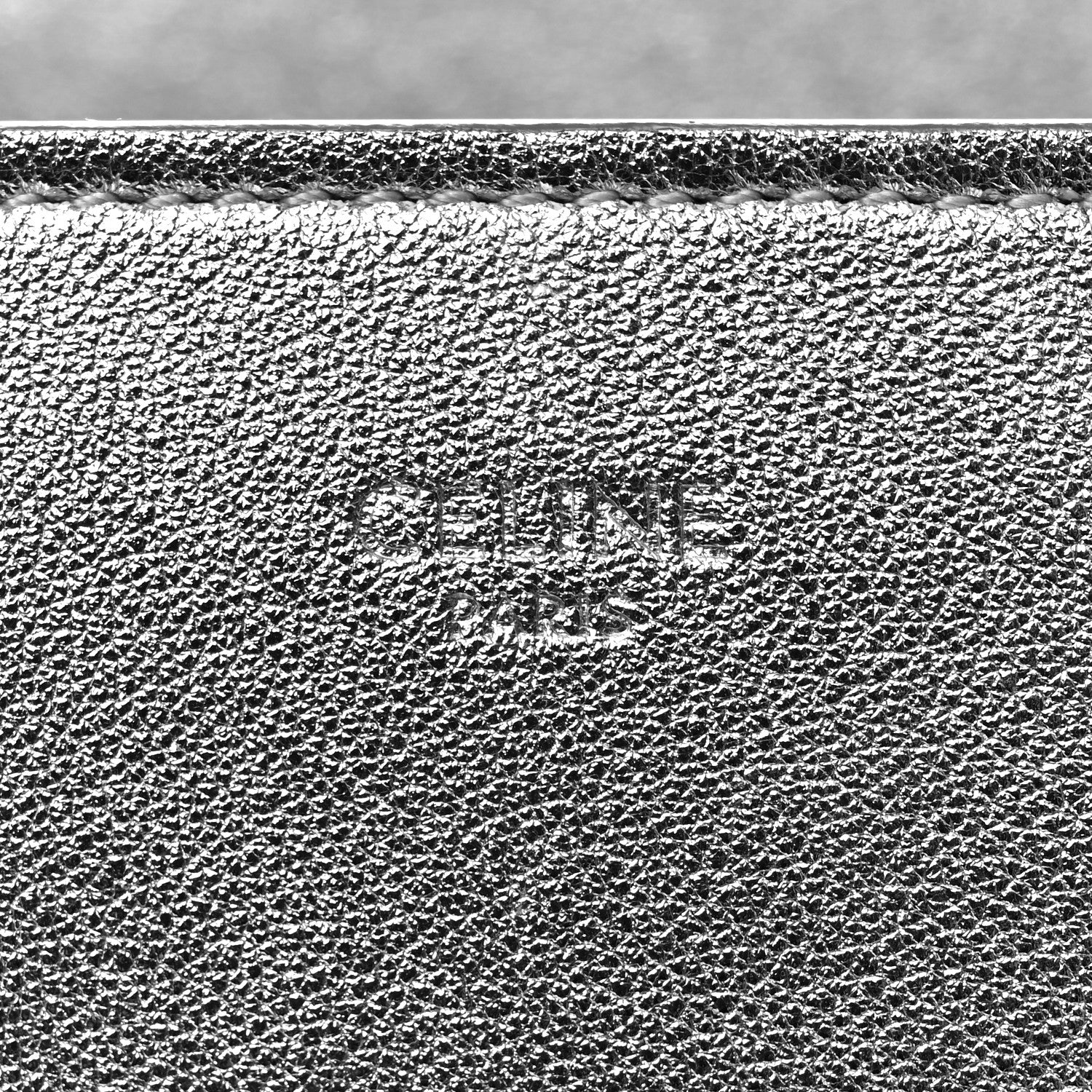 Celine Laminated Lambskin Micro Luggage Silver 6 of 12