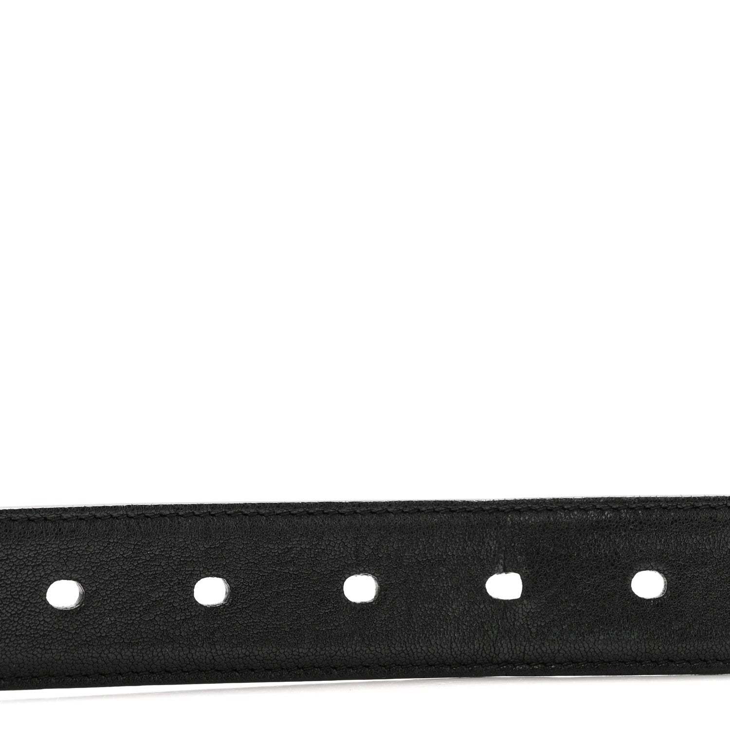 Saint Laurent Smooth Calfskin Monogram Cassandre Square Buckle Belt 95 38 Black 3 of 9