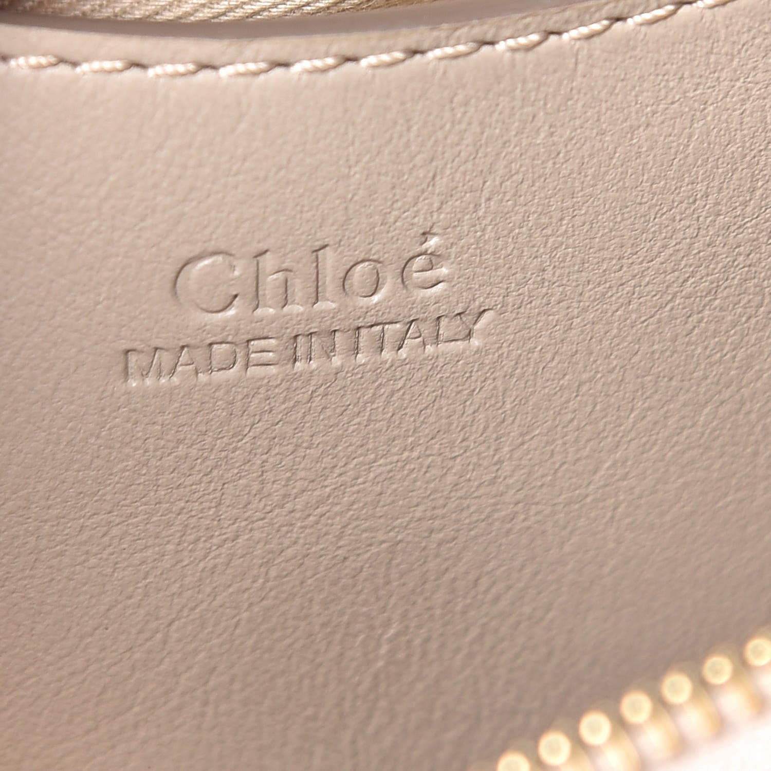 Chloe Smooth Calfskin Little Horses Embroidered Signature Belt Bag Pastel Grey 6 of 9