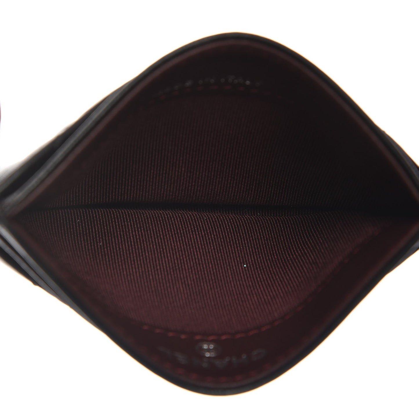 Lambskin Quilted Card Holder Black