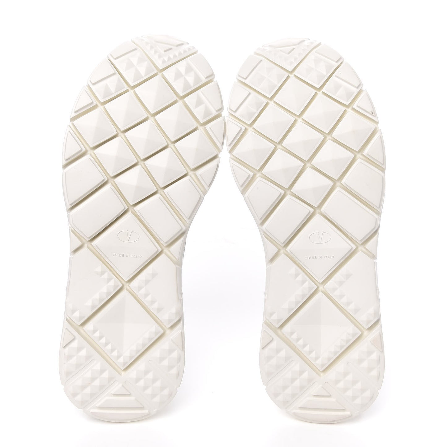Mix Media Crystal High Top Chunky Sneakers 38.5 White